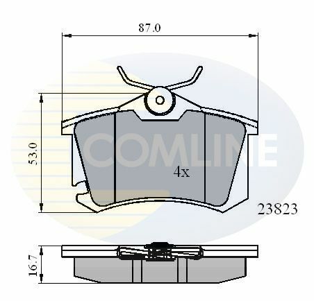 CBP01761 Comline - Тормозные колодки для дисков