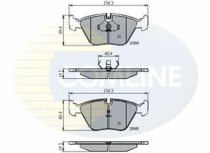 CBP0358 Comline - Гальмівні колодки до дисків