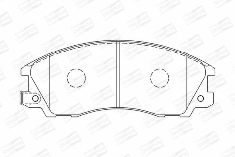 гальмівні колодки пров. HYUNDAI TERRACAN -06