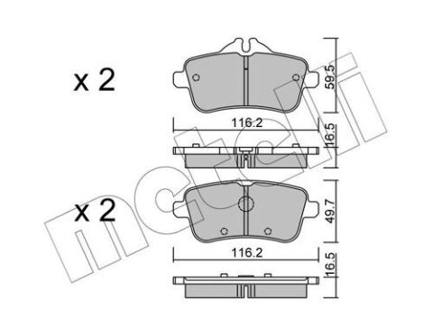 Колодки тормозные (задние) MB GL-class (X166) 12-/GLE-class (C292/W166) 15-/GLS-class (X166) 15-