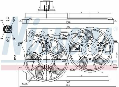 Вентилятор радіатора FOCUS TD 98-FORD Вентилятор радіатора FOCUS TD 98-FORD