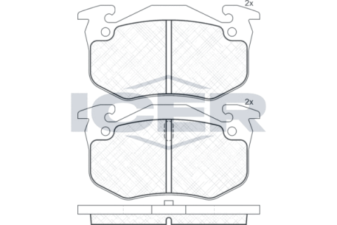 Колодки гальмівні (задні) Citroen Saxo/Xsara/Peugeot 106/306 96-05/205/309 84-98/206 01-