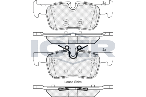 Колодки тормозные (задние) BMW 1 (F52/F40)/X2 (F39) 17-/2 (F44-F46)/i3 (I01) 13-/X1 (F48)/Mini 14-