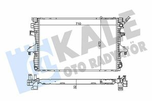 KALE VW Радіатор охолодження T5 2.5 TDI 03-