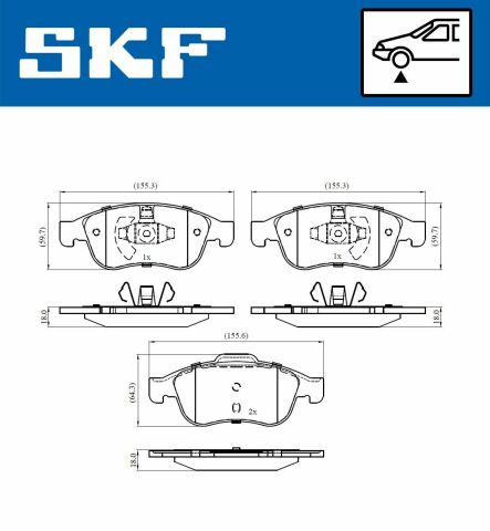 гальмівні колодки duster,fluence,grand scenic iii,megane iii 09-