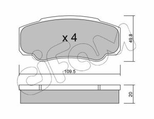 гальм. кол. задній JUMPER 1.9-2.5D,TD 02- CITROEN