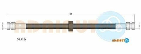 ADRIAUTO AUDI Шланг тормозной задн. Octavia 137мм A3, TT, SKODA Fabia, Octavia, VW Bora