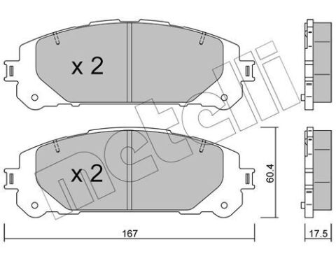 Колодки гальмівні (передні) Toyota Rav 4 18-/Suzuki Across 20-