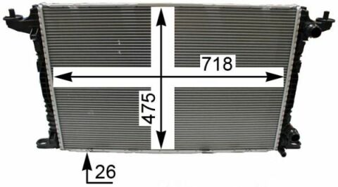 Радіатор охолодження двигуна AUDI A4 (8W2, B9) 1.4 15-