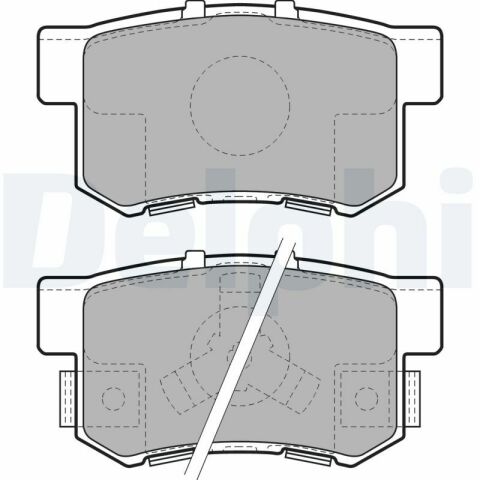 Колодки тормозные (задние) Honda Accord IV/V/VI/VII 89-12/Civic VI/VII/VIII 94-/CR-V 01-07