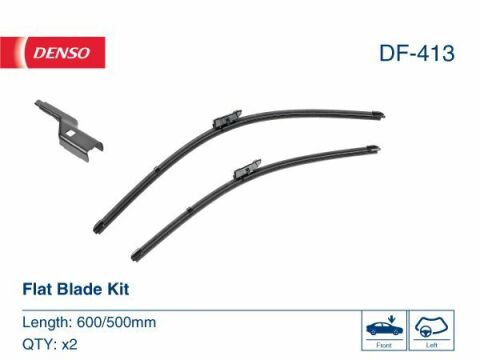 Комплект стеклоочистителей flat blade kit