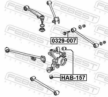 Болт с эксцентриком Honda Accord 98-08