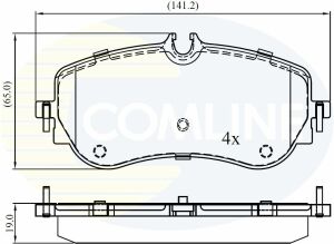 CBP02387 Comline - Тормозные колодки для дисков