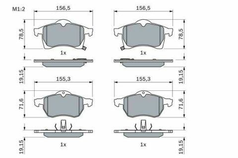 Колодки тормозные (передние) Opel Astra G 98-09/Zafira A 99-05/Chevrolet Astra 02-11