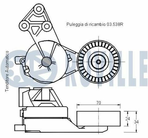 Натяжитель ремня 1,9 tdi audi a3 ford seat skoda