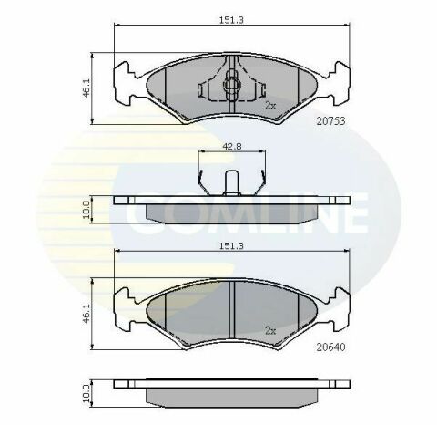 CBP0118 Comline - Тормозные колодки для дисков