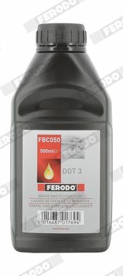 Гальмівна рідина FERODO FLUID 210 DOT 3 0,5 л. 