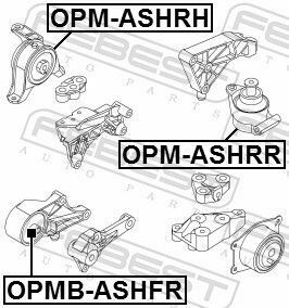 Подушка двигуна передня Astra H 04-10