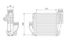 Радіатор інтеркулера Peugeot 3008/308SW 1.2-2.0D 13-