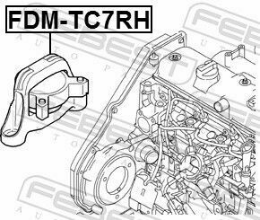 Подушка двигателя (R) Ford Transit Connect 02-13