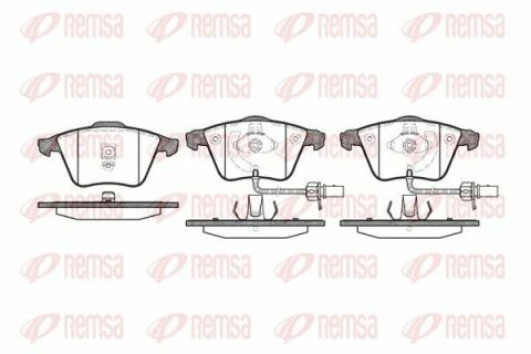 Тормозные колодки перед. AUDI A6/S6 2,5-4,2 99- (с датч.)