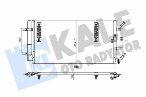 KALE VW Радиатор кондиционера Audi A4/5/6/7,Q5 07-