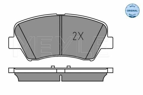 Колодки тормозные (передние) Hyundai Elantra 10-/ i30 11-/ Kia Cee 12- R15 (Bosch)