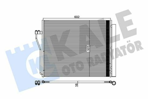 KALE BMW Радиатор кондиционера X5 E70,F15,X6 E71,F16 M/5.0d