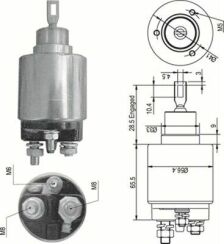 Втягивающее реле стартера CITROEN 2,8D FIAT 2,5TD PEUGEOT 2,5/2,8 [940113050348]