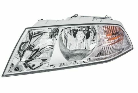 HELLA SKODA Фара основная галоген с мотором,без ламп H7/H1 PY21W W5W лев.Octavia II 04-