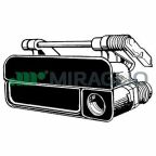 Ручка двери наружная передняя правая с личинкой и ключами