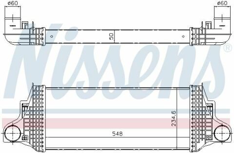 Интеркулер MERCEDES R-CLASS W 251 (05-) R 350 CDI