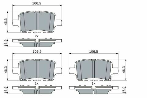 Тормозные задние колодки INSIGNIA B 17- OPEL