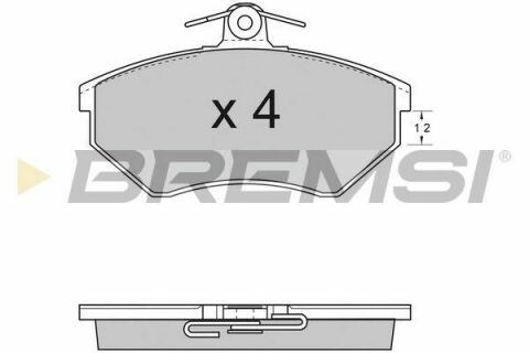 Гальмівні колодки пер. Caddy II/Golf IV 91-06 (TRW)