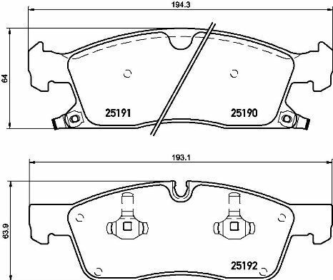 Гальмівні колодки дискові