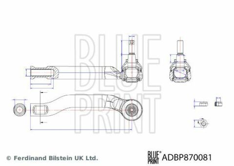 Наконечник рульової тяги (L) Nissan Micra/Note 1.2/1.5D 10-