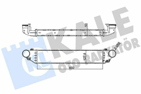 KALE Интеркулер W203 2.0/2.7CDI