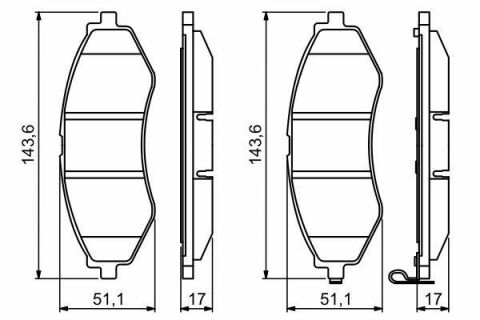 Колодки тормозные (передние) Chevrolet Lacetti 05-/Aveo 03-13