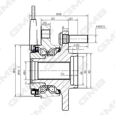 Подшипник ступицы перед. yaris 1.2/1.5 13- toyota