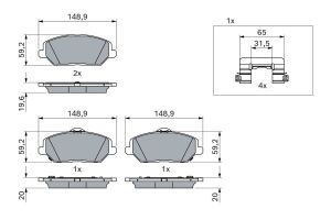 Колодки гальмівні (передні) Hyundai i30 16-/Kia Ceed/Pro Ceed 18-