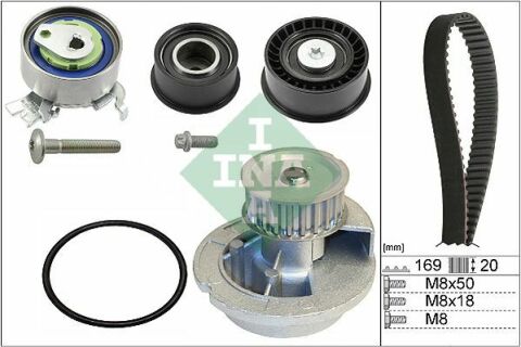 Комплект ГРМ + насос Opel Astra F/Vectra B 1.4/1.6 16V 94-05 Комплект ГРМ + насос Opel Astra F/Vectra B 1.4/1.6 16V 94-05