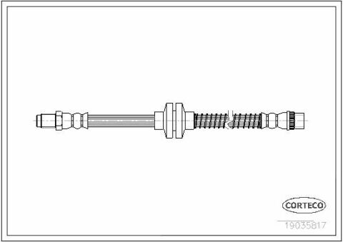 Шланг тормозной (передний) Renault Megane 1.6 16V 06-09/Grand Scenic 1.5dCi 05-09 (475mm)