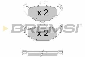 Тормозные колодки зад. Laguna I 93-01 (brembo) (126x63x14,5)