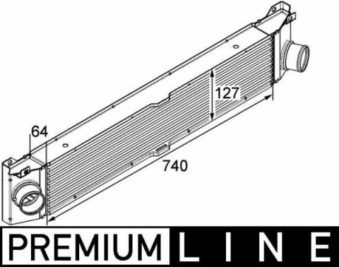 Радиатор интеркулера Citroen Jumper/Fiat Ducato/Peugeot Boxer 2.0-3.0D 06-