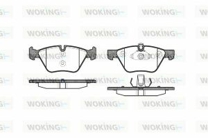 Гальмівні колодки пер. BMW 3(E90)/1(E81) 04-13 (ATE) (154,8x63,6x20)