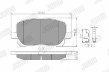 Тормозные колодки передние Toyota Avensis Verso 01–