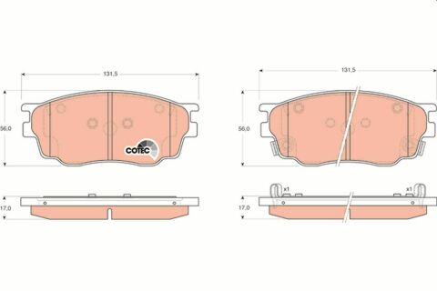 Тормозные колодки пер. Mazda 6 02-07 (sumitomo)