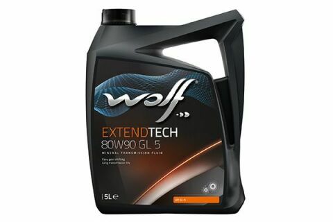 Трансмиссионное масло WOLF EXTENDTECH 80W-90 GL 5, 5 литров