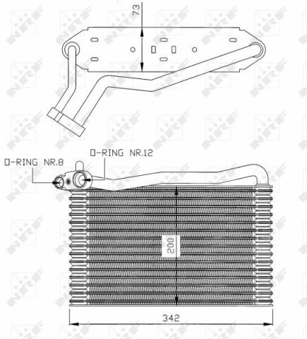 Радиатор кондиционера Audi A4 1.6-2.8 94-01