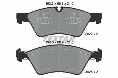 Колодки гальмівні (передні) MB E-class (W211)/ GL-class (X164) 02- (Ate - Teves) Q+